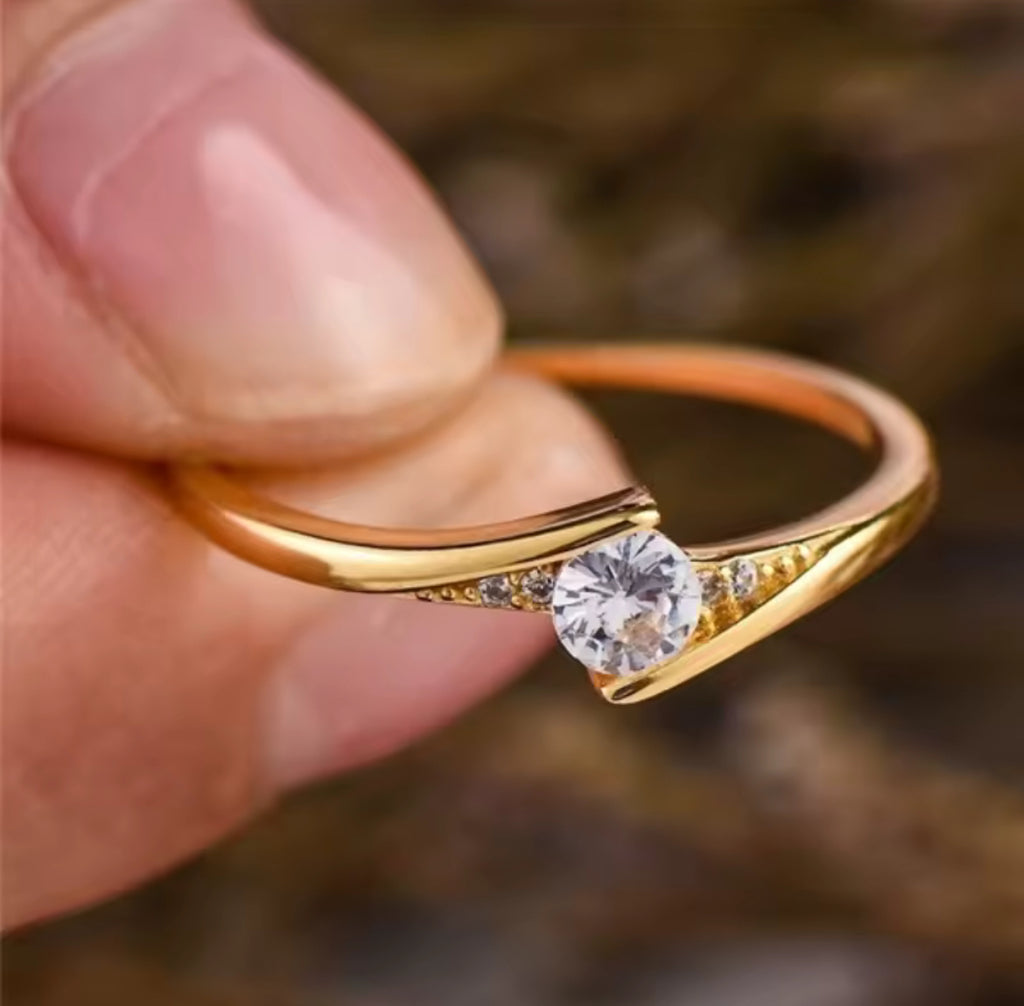 Halo of Light Solitaire Ring